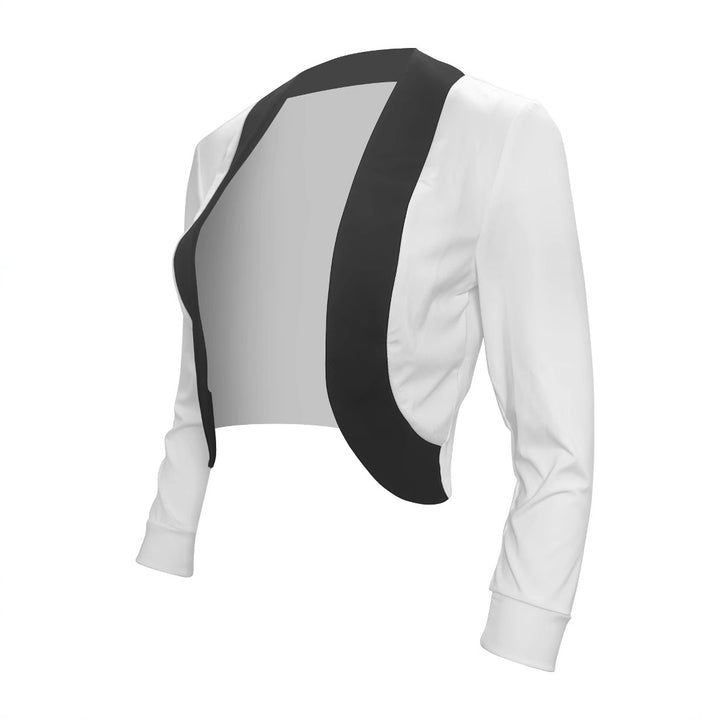 Women Elegant blazer jacket with modern cut and contrasting details Chic and Style