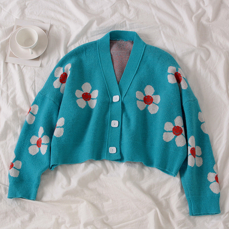 Women Buttoned Floral Pattern Vest Lune London