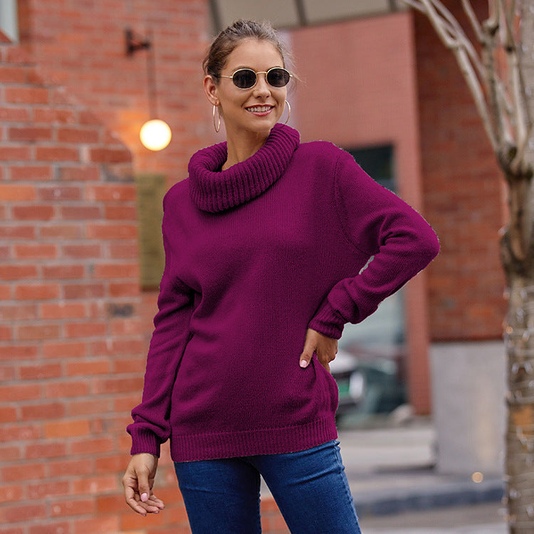 Large turtleneck sweater for women with a relaxed fit Lune London