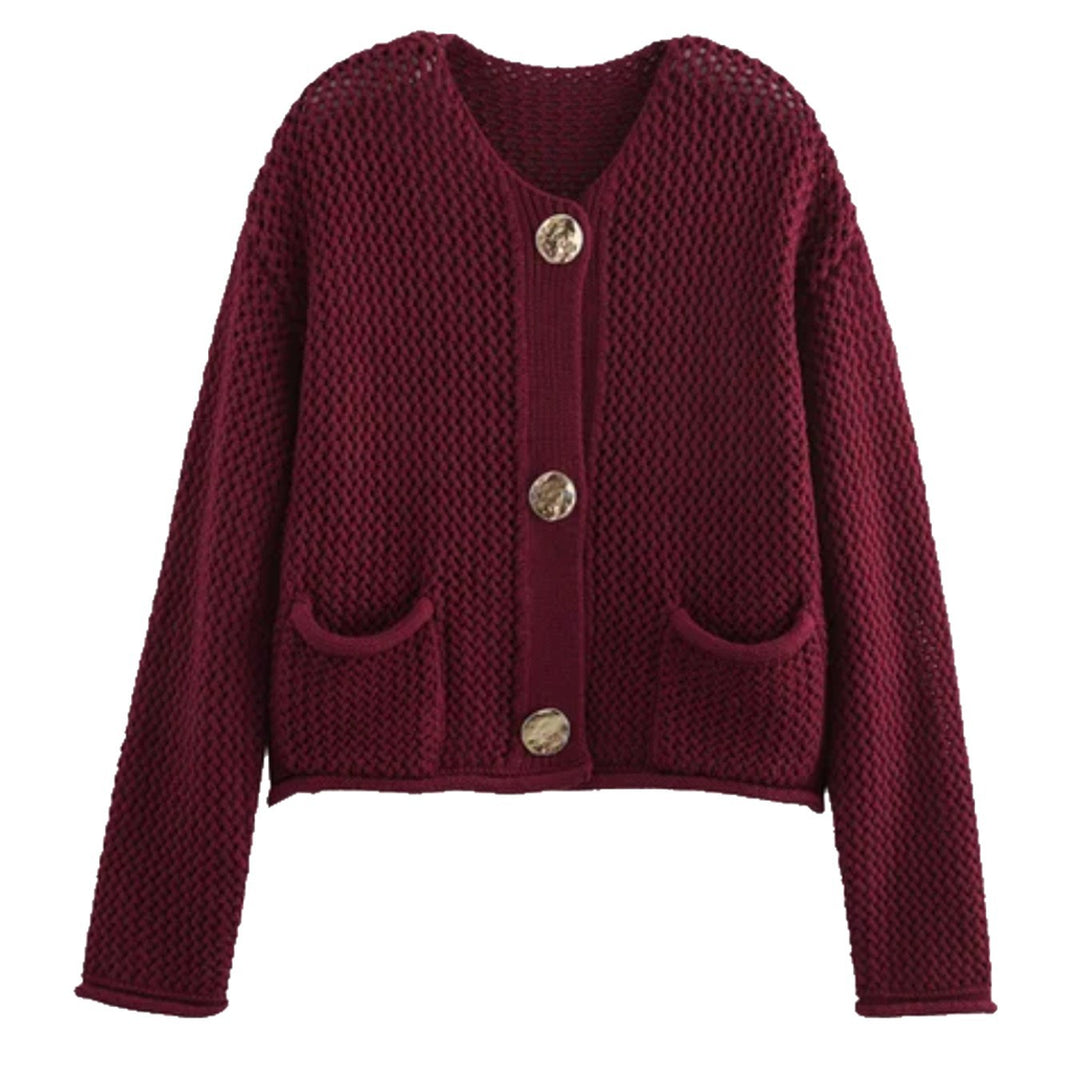 Women’s knit jacket with decorative buttons Lune London