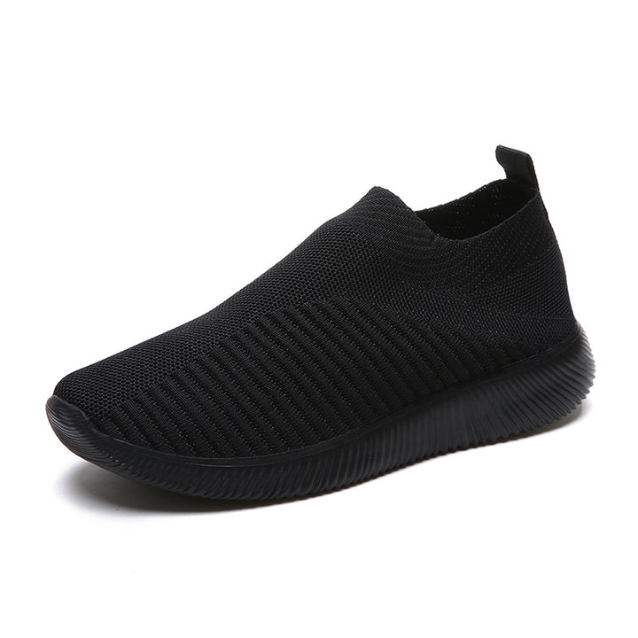 Breathable slip-on women's sneakers with elastic upper and shock-absorbing sole Lune London