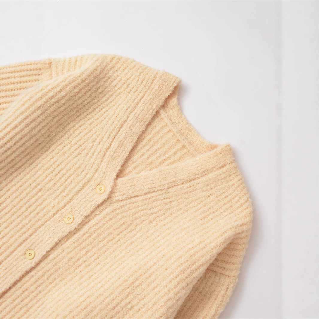 Ladies comfortable knitted cardigan with classic button details Lune London