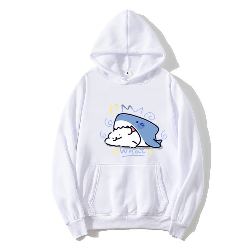 Women's hoodie with playful whale motif Chic & Stil