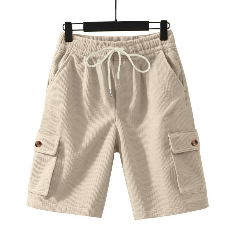 Casual cargo shorts for men with elastic waistband and practical side pockets Lune London