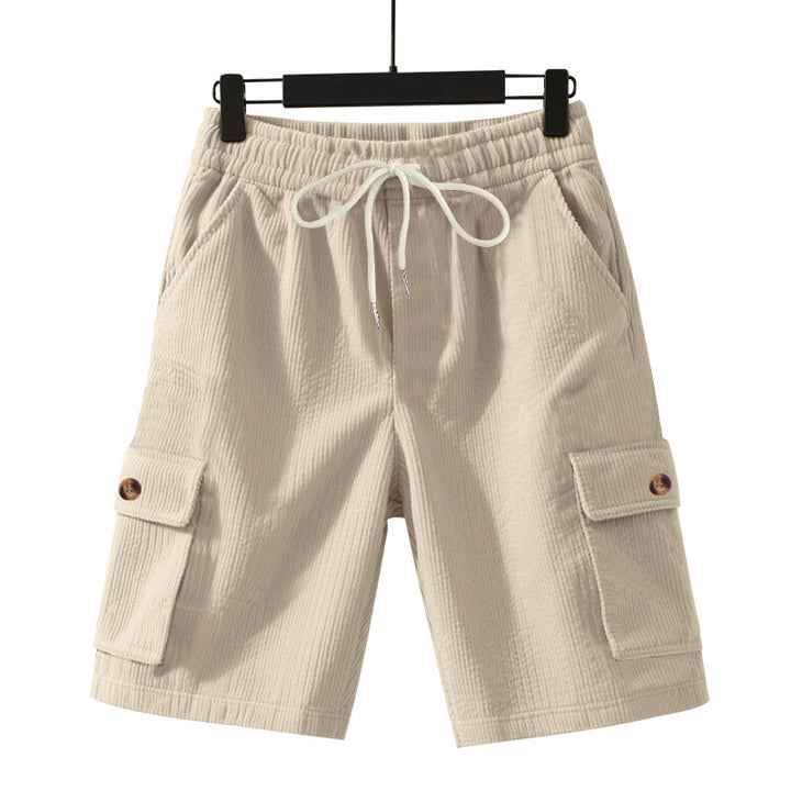 Casual cargo shorts for men with elastic waistband and practical side pockets Lune London