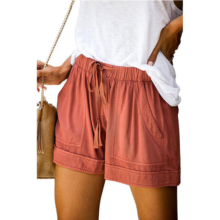 Women's Comfortable Summer Shorts with Elastic Waistband and Practical Pockets Lune London