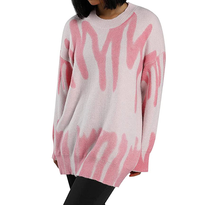 Pull surdimensionné pour femmes avec dégradé moderne Chic & Stil