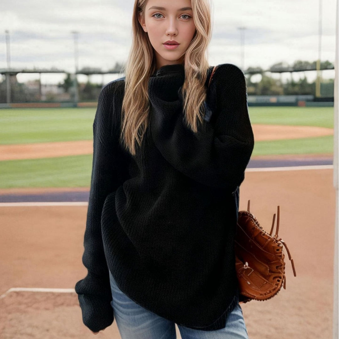 Oversized casual sweater for women in soft knit Lune London