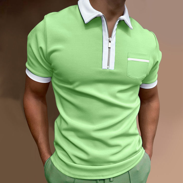 Men's Zip Front Polo Chic Lune London