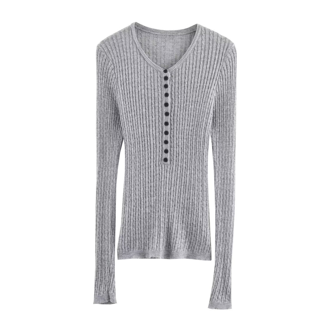 Long sleeve t-shirt for women with textured rib pattern Lune London