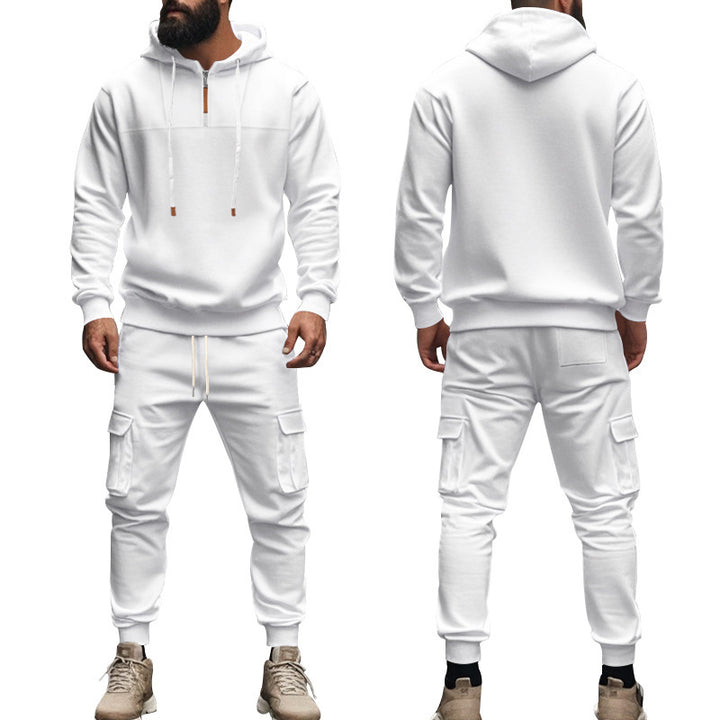 Men's sports set with high collar and practical pockets Lune London