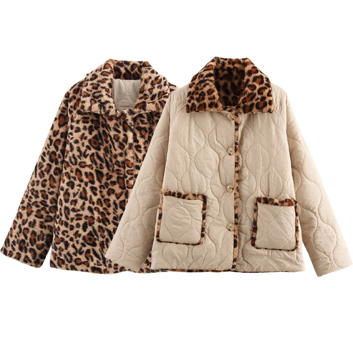 Quilted jacket for women with faux fur collar and practical pockets Lune London
