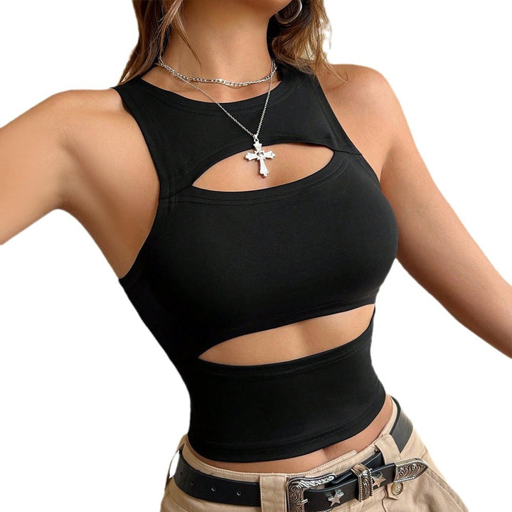 Haut de sport ajusté pour femmes avec découpe tendance Chic & Stil