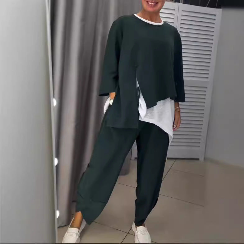 Ladies casual lounge set with stylish accents Lune London