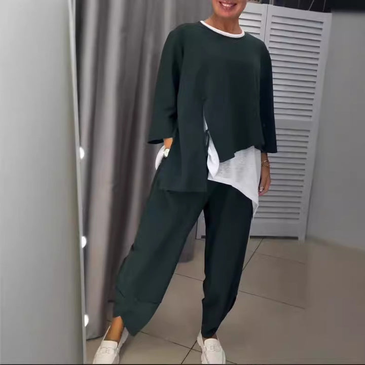 Ladies casual lounge set with stylish accents Lune London
