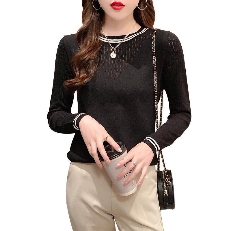 Chemise femme décontractée à manches longues avec motif rayé tendance Chic & Stil