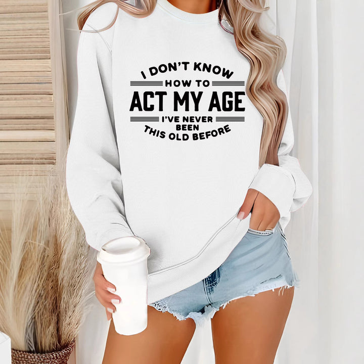 Sweatshirt pour femmes avec impression humoristique et coupe décontractée Chic & Stil
