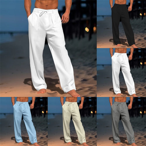 Men's leisure pants with elastic waist and practical pockets Lune London