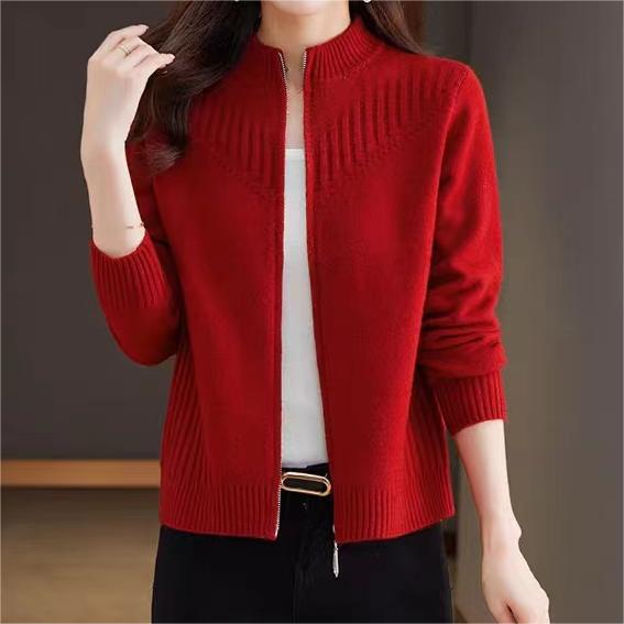 Ladies cardigan with high collar Lune London