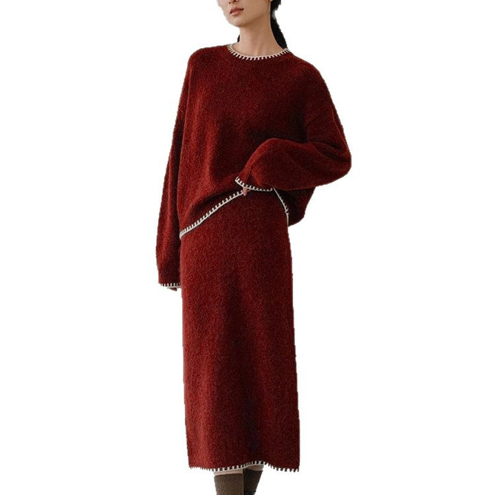 Ensemble tricoté confortable pour femmes avec des détails élégants Chic & Stil