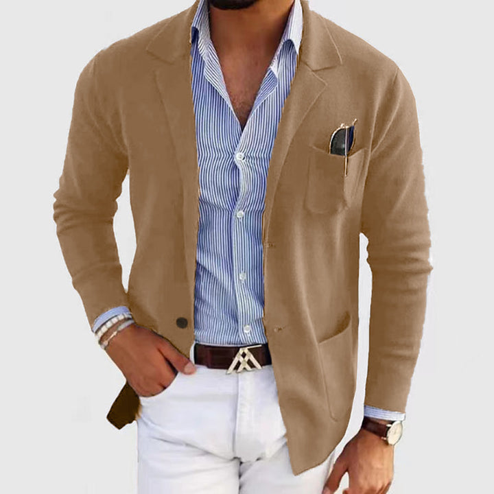 Casual knit jacket for men with practical pockets and comfortable fit Lune London
