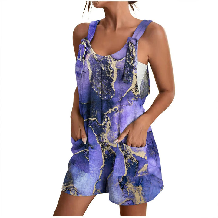 Casual jumpsuit for women with a floral design and practical pockets Lune London