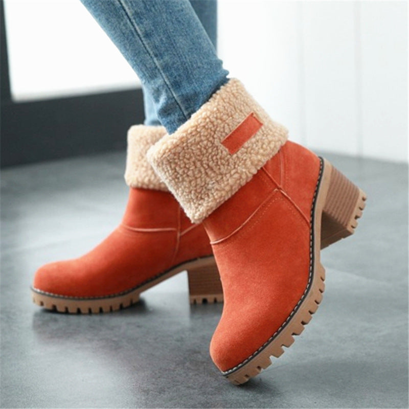Women's boots with lined shaft and non-slip sole Lune London
