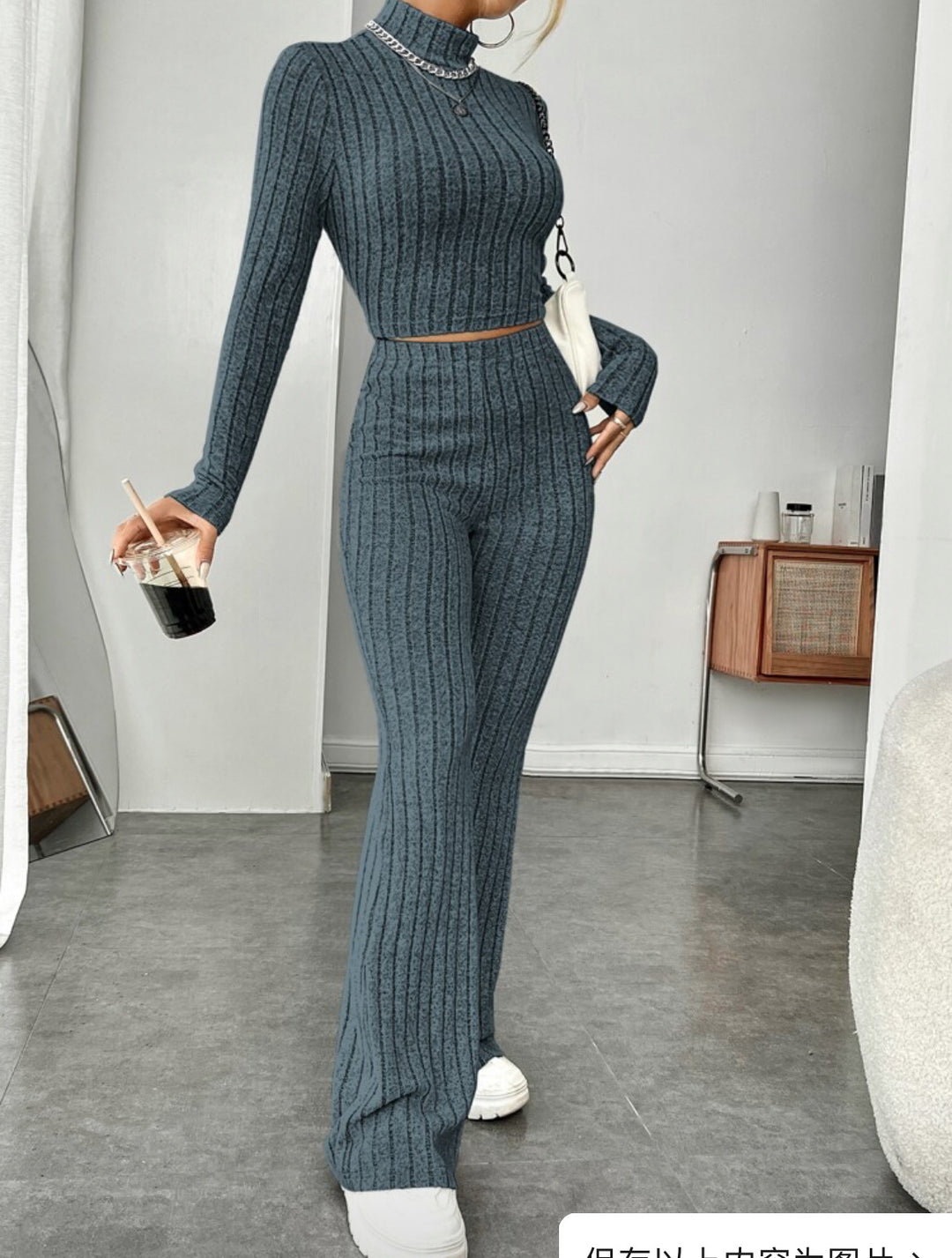 Lune London ribbed sporty loungewear set for women