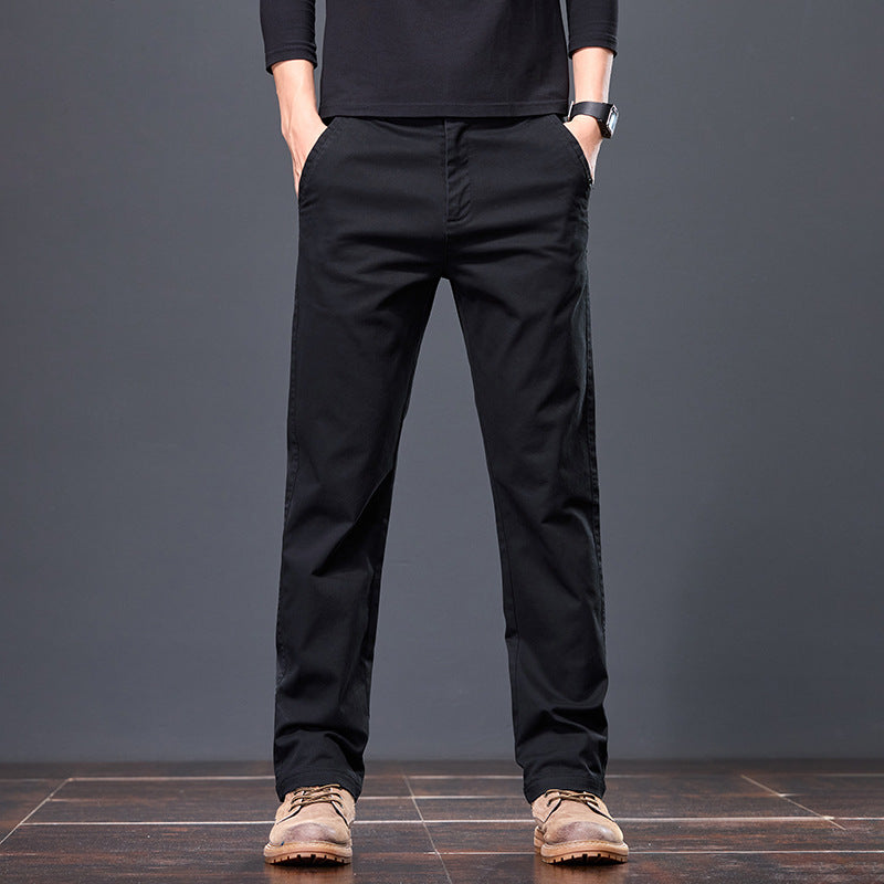 Pantalon chino confortable pour hommes avec taille élastique et poches pratiques Lune London