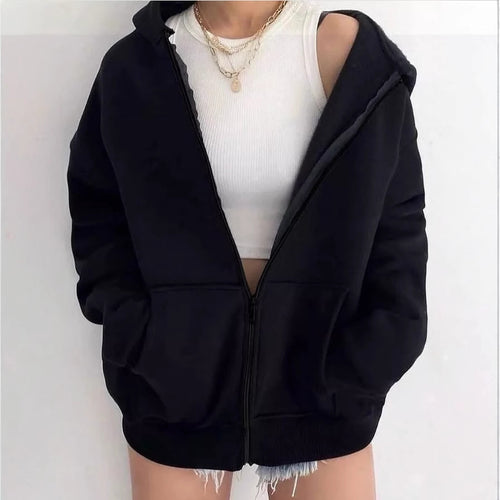 Oversized zip-up jacket for women Lune London