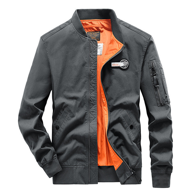Men's bomber jacket with practical zip pockets and innovative inner lining Lune London