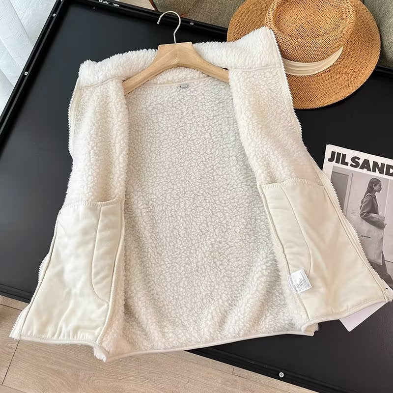 Gilet en polaire cosy pour femmes avec col montant Chic & Stil