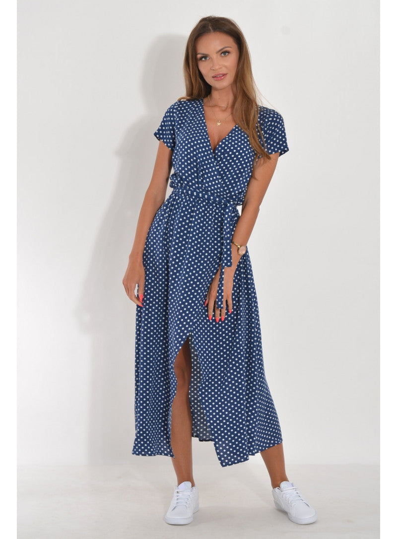 Lune London Bohemian Floral Wrapped Maxi Dress for Women