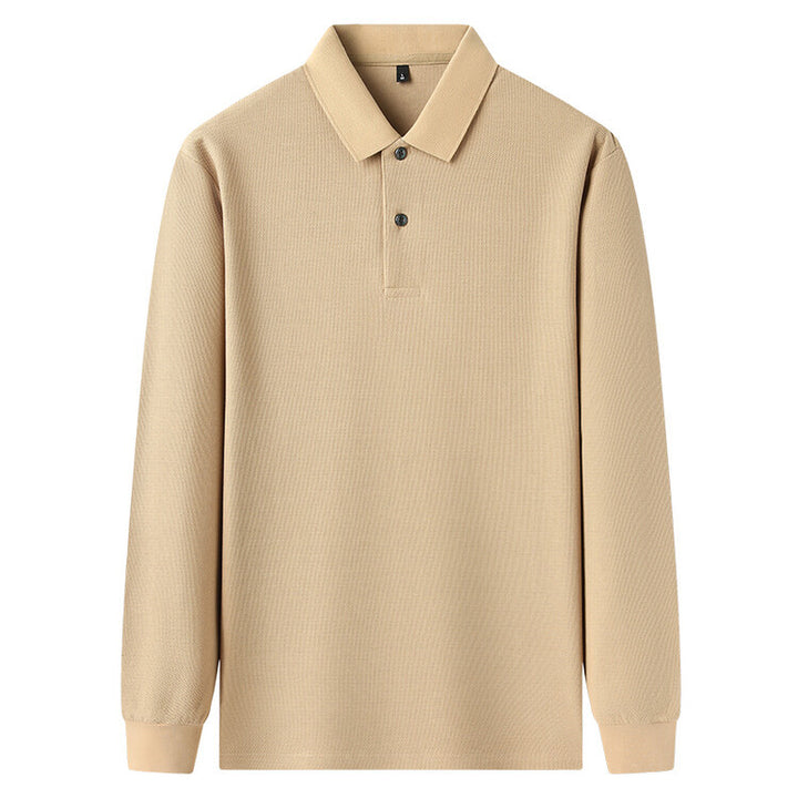 Long sleeve polo shirt for men in breathable functional material Lune London