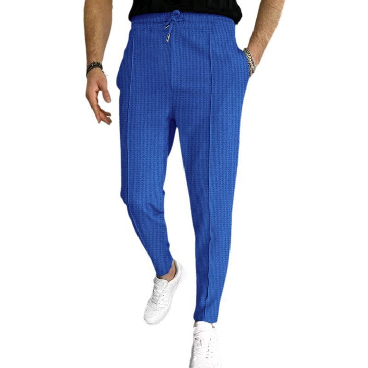 Men's elegant leisure pants with elastic waistband and side pockets Lune London