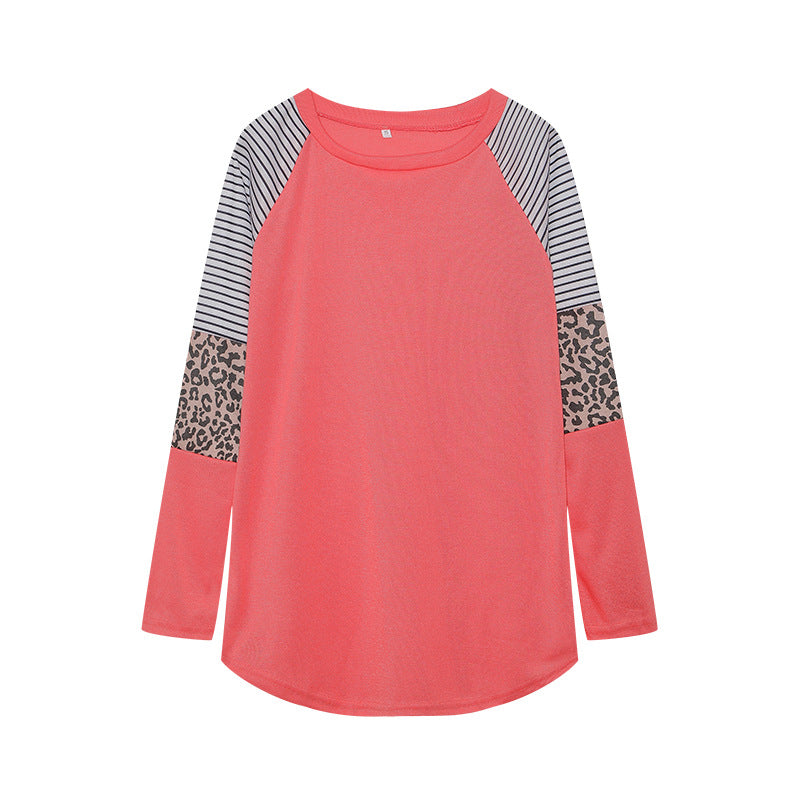 Chemisier long à manches longues pour femmes avec imprimé animal et design à rayures modernes Chic & Stil