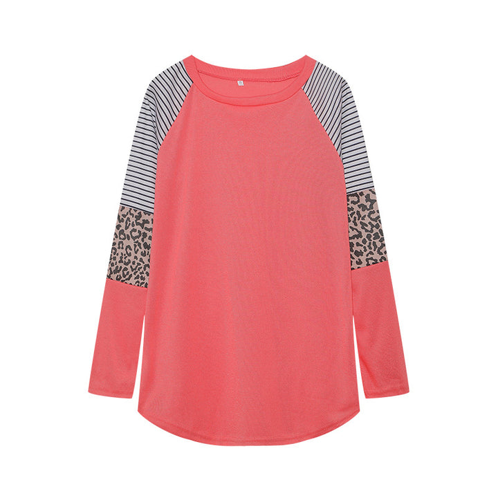 Chemisier long à manches longues pour femmes avec imprimé animal et design à rayures modernes Chic & Stil