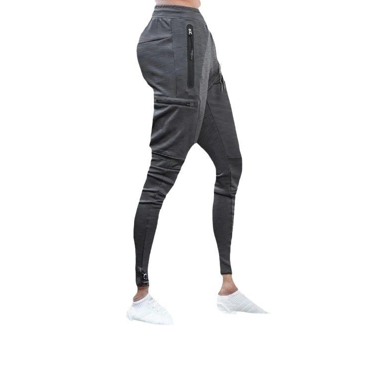 Men's sporty jogger pants with practical zip pockets and slim fit Lune London