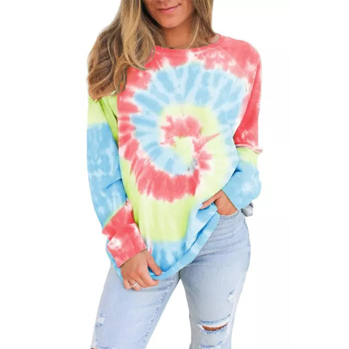 Oversized sweatshirt for women with a creative batik design Lune London