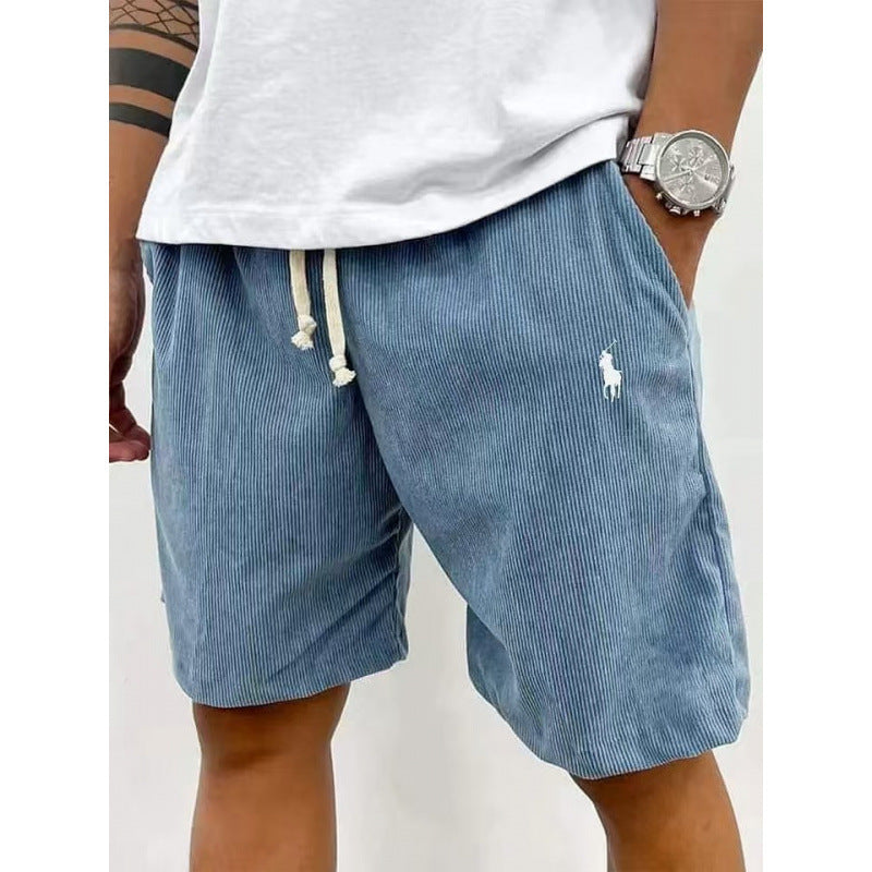 Men's casual pants made of soft cotton blend with elastic waistband Lune London
