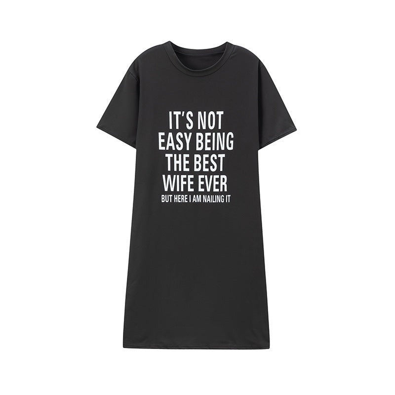 Chic and stylish graphic lounge dress for women