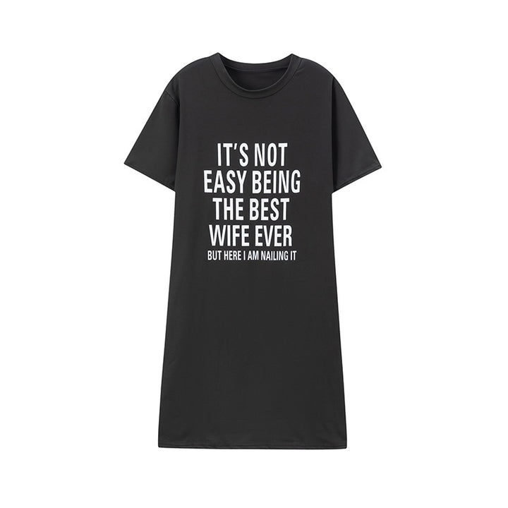 Lune London oversized graphic T-shirt dress for women