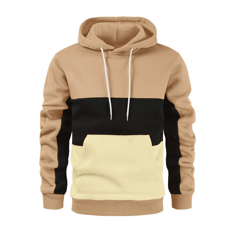 Men's sporty hoodie with contrasting color block design Lune London
