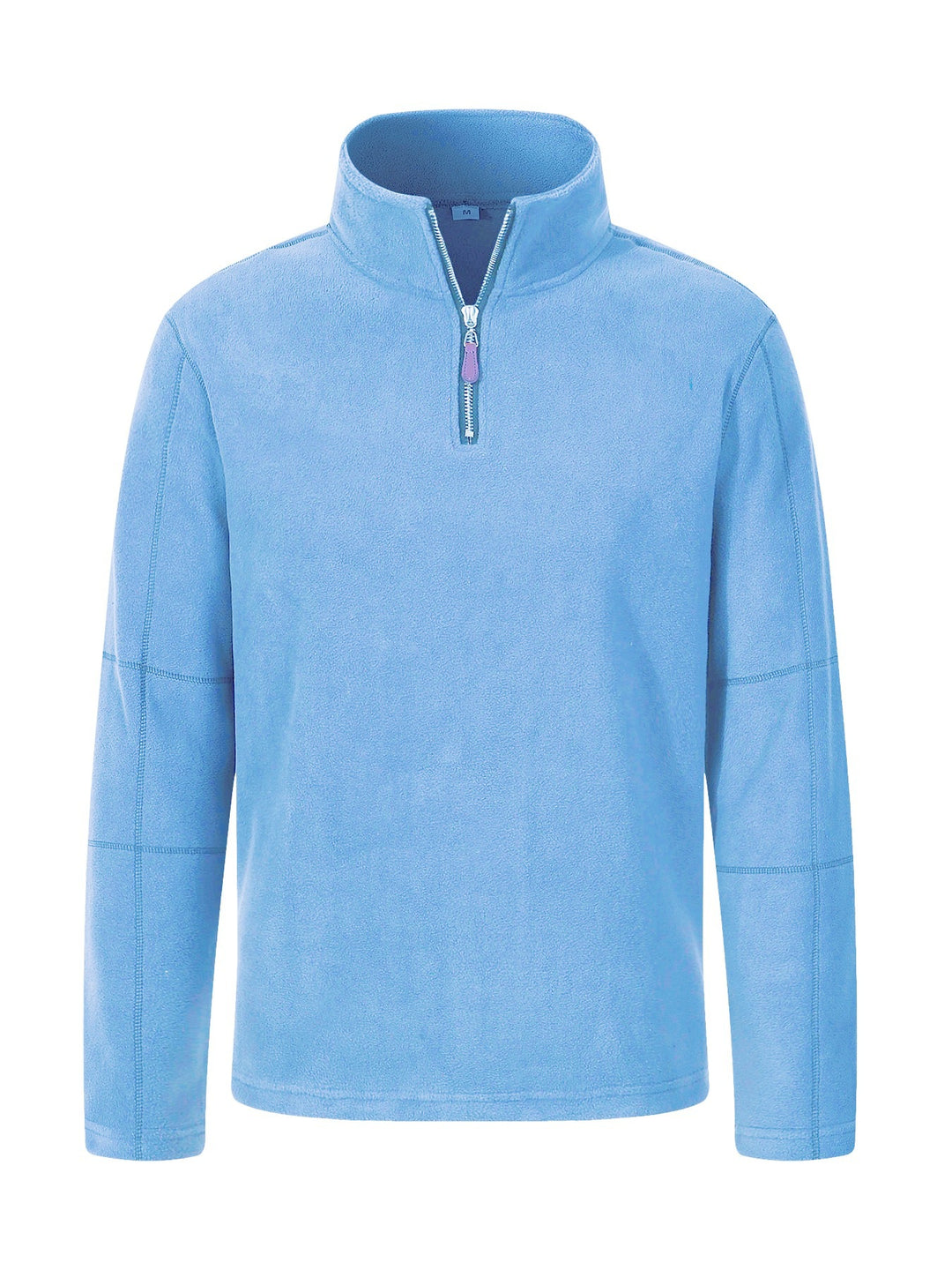 Men's fleece jacket with high collar and practical zipper Lune London