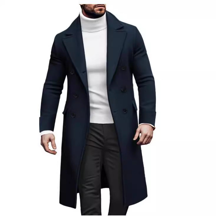 Elegant double-breasted coat for men with modern cut Lune London
