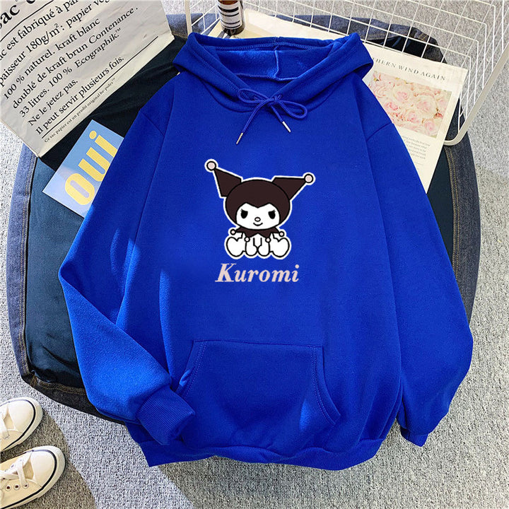 Women's hoodie with cute cow motif and high-quality fleece lining Chic & Stil
