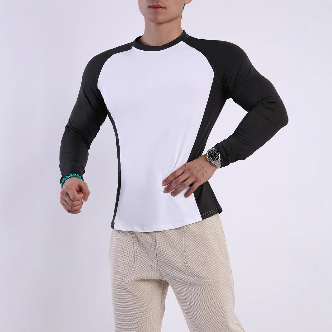 Long sleeve T-shirt for men with breathable inserts and ergonomic cut Lune London