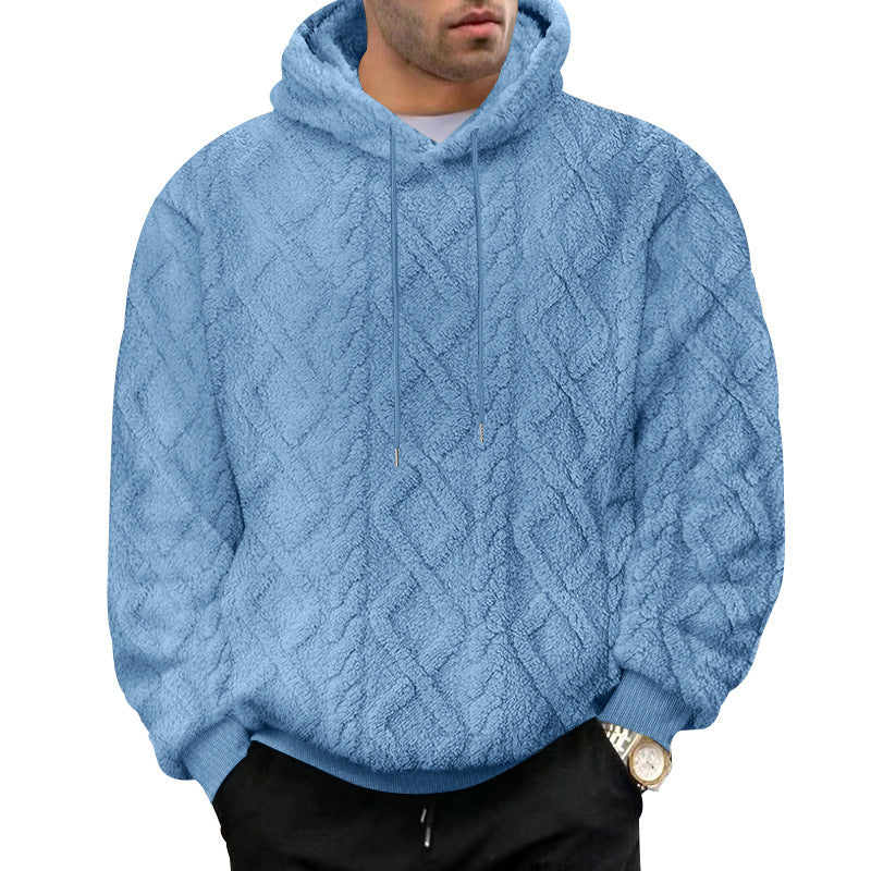 Men's cozy Sherpa hoodie Chic and style