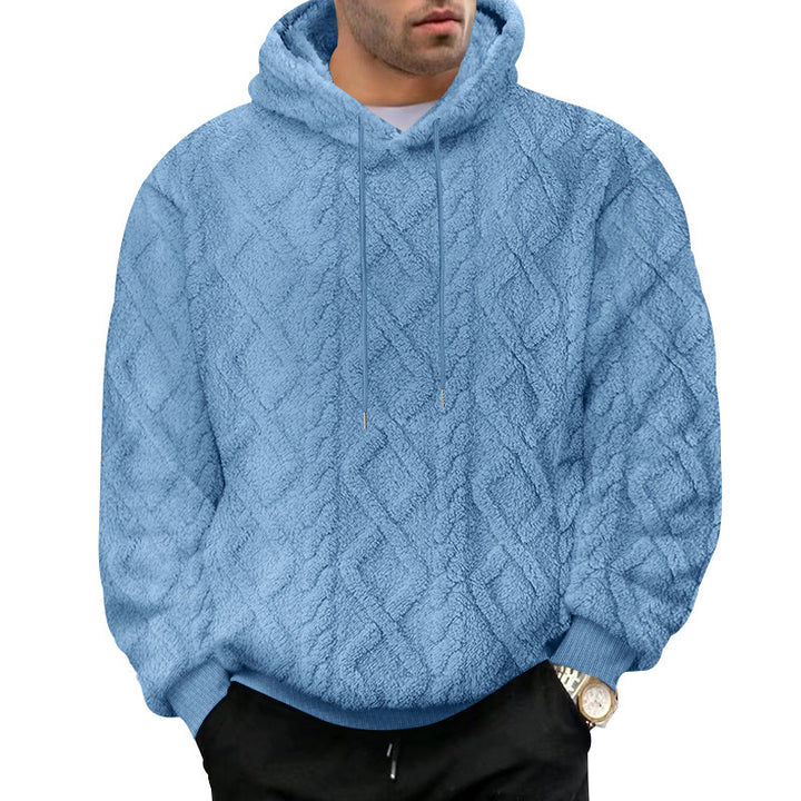 Men's cozy Sherpa hoodie Chic and style