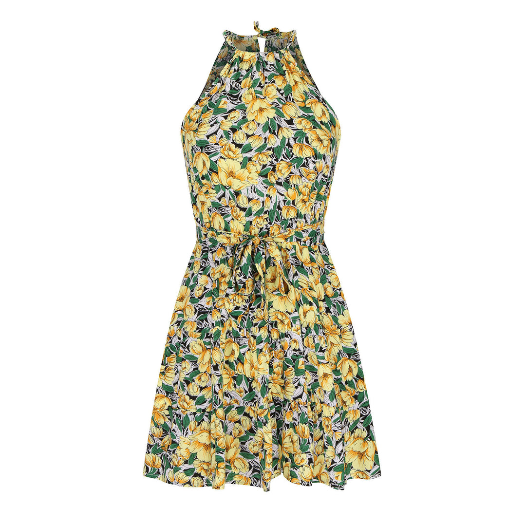 Summer dress for women with an airy cut and floral pattern Lune London